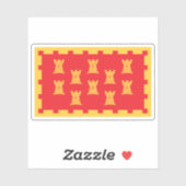 Unofficial flag of Greater Manchester, England Aufkleber (Blatt)