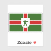 Unofficial flag of Nottinghamshire county, England Aufkleber (Blatt)