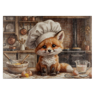 Unordentliche Backfox Glas Schneidbrett Schneidebrett