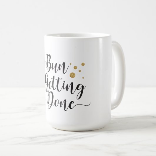 Unordentliche Brötchen-u. erhalten Sachen getan Kaffeetasse (VorderseiteRechts)