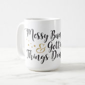 Unordentliche Brötchen-u. erhalten Sachen getan Kaffeetasse (Vorderseite Links)