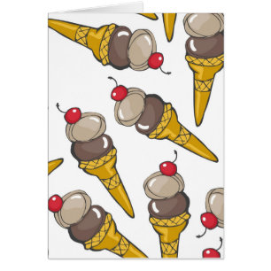 unordentliche Eiscreme der Schokolade mit Kirsche