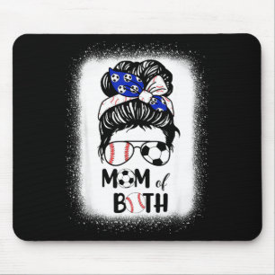 Unordentliche Fußballmutter Baseballmutter beider  Mousepad