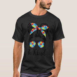 Unordentliche Sonnenbrille Puzzle Autismus-Bewusst T-Shirt