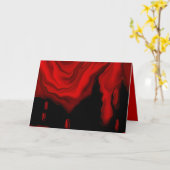 Unordentliche Vampirs-Halloween-Karte Karte (Gelbe Blume)