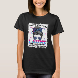Unordentlicher Bun Cute Tante Hüterin der Geschlec T-Shirt