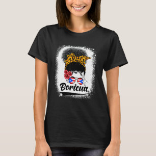 Unordentlicher Dutt Haare Boricua Puerto Rico puer T-Shirt