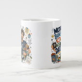 Unordentlicher Dutt Jumbo-Tasse (Vorderseite)