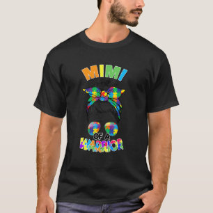 Unordentlicher Dutt Mimi Von Autismuskrieger Puzzl T-Shirt