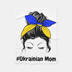 Unordentlicher Dutt Ukraine Ukrainische Mutter #uk Fleecedecke