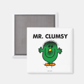 Unordentlicher Mr. Clumsy Magnet (Vorderseite/Rückseite)