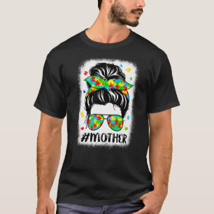 Unordentliches Dutt-Bandana Mutter Unterstützende T-Shirt