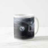 Unordnung — Surrealer Dunkler Kunstbecher Kaffeetasse (VorderseiteRechts)