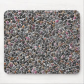 Unordnung von grobem Lachs und grauem Mosaik Mousepad (Vorne)