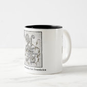 Unorthodoxe Kunst-Tasse Zweifarbige Tasse (VorderseiteRechts)