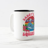 Unpassender Funny Daddy's Lil Squirter Embarrass Zweifarbige Tasse (Vorderseite Links)