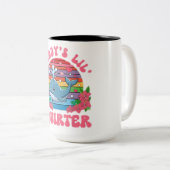 Unpassender Funny Daddy's Lil Squirter Embarrass Zweifarbige Tasse (VorderseiteRechts)