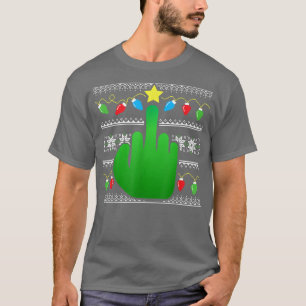 Unpassendes Weihnachts-Sweater-Style Funny T-Shirt