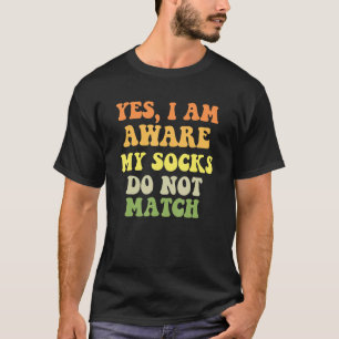 Unpasster Socken Fun Sock Spaß T-Shirt