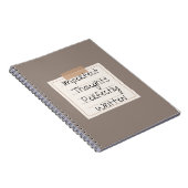 Unperfekte Gedanken, perfekt geschrieben Notizblock (Rechte Seite)