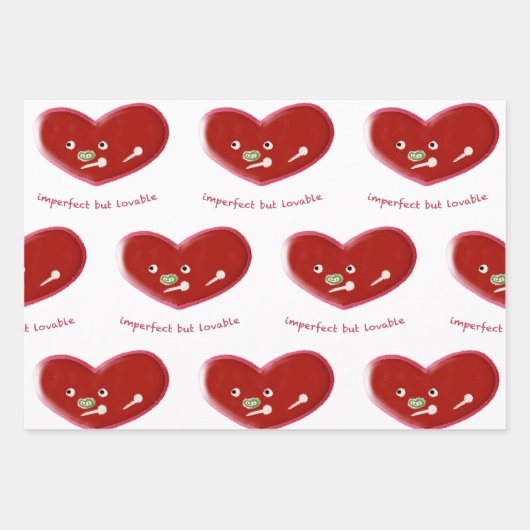 Unperfekte Liebespuppe Geschenkpapier Set (Vorderseite 3)