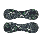 Unperfektes weißes Fraktal auf schwarzem Raum, ges Baseball (Paneele)