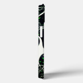 Unperfektes weißes Fraktal auf schwarzem Raum, ges Case-Mate iPhone Hülle (Rückseite / Rechts)