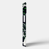 Unperfektes weißes Fraktal auf schwarzem Raum, ges Case-Mate iPhone Hülle (Rückseite / Rechts)