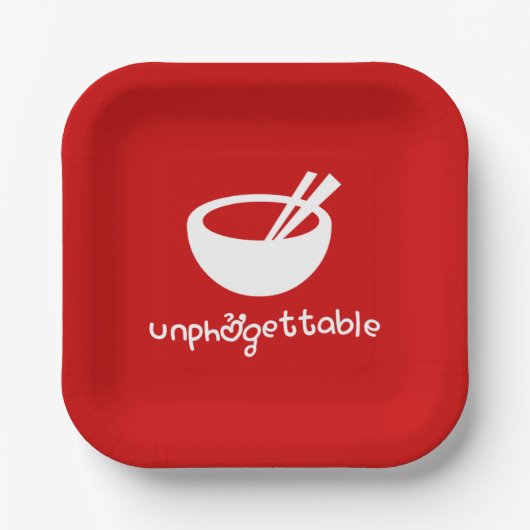 Unphở gettable Bandana Pappteller (Vorderseite)