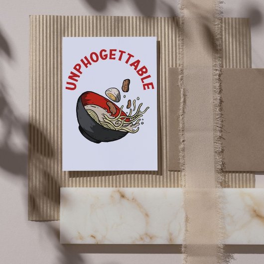 Unphogettable - Vietnamesischer Pho Food Pub Karte