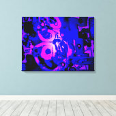 "Unphysischer Graffitti: Spooky" Wrapped Canvas Leinwanddruck (Insitu (Holzboden))