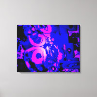"Unphysischer Graffitti: Spooky" Wrapped Canvas