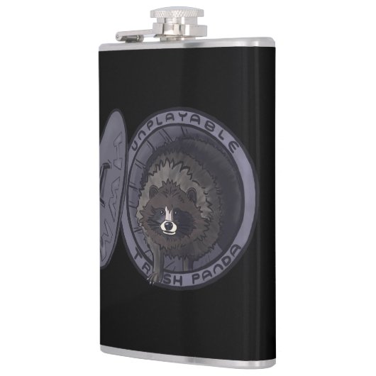 Unplayable Abfall-Panda-Flasche Flachmann (Links)