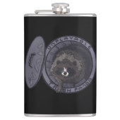 Unplayable Abfall-Panda-Flasche Flachmann (Vorderseite)