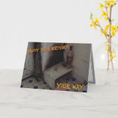 Unpleasant Birthday Card Karte (Gelbe Blume)