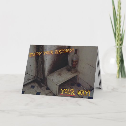 Unpleasant Birthday Card Karte (Vorderseite)