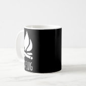 Unplug Camp Camping-Feuerstelle Lagerfeuer Rustika Kaffeetasse (Vorderseite Links)