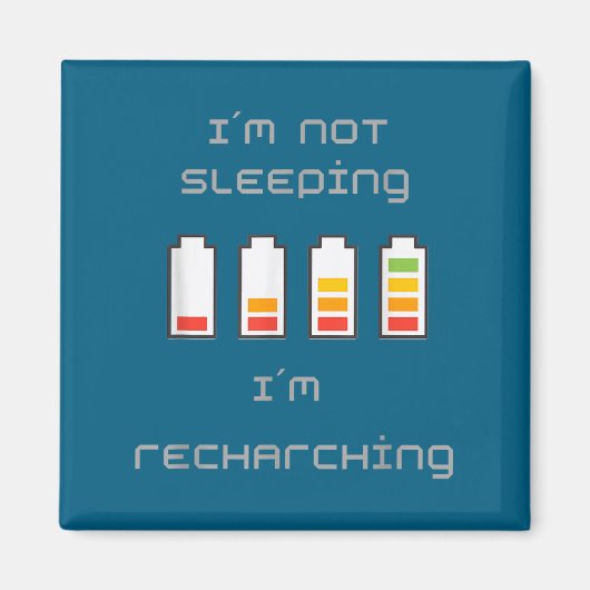 Unplugged & Energized_ Cool Battery Design Magnet (Vorne)