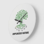Unplugged Nature Circuit Tree USB Große Wanduhr (Winkel)