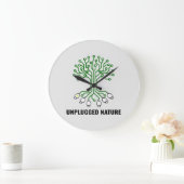 Unplugged Nature Circuit Tree USB Große Wanduhr (Zuhause)