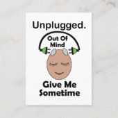 Unplugged Out Of Mind Meditations-Workshop Visitenkarte (Vorderseite)