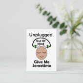 Unplugged Out Of Mind Meditations-Workshop Visitenkarte (Stehend Vorderseite)