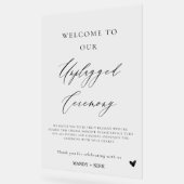 Unplugged Wedding Ceremony Sign | Please Turn Off  Acrylschild (Winkel)