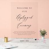 Unplugged Wedding Ceremony Sign | Please Turn Off  Acrylschild (Hochzeit)