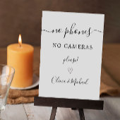 Unplugged Wedding Sign No Telefone oder Kameras Sockelschild
