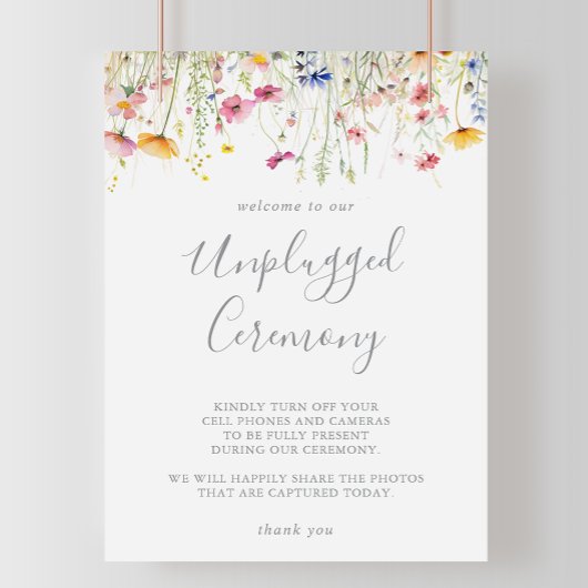 Unplugged Wildblume Poster