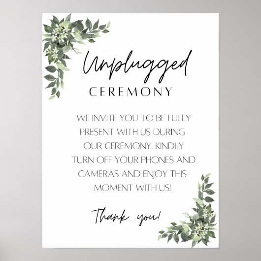Unplugged Zeremony Poster (Vorne)