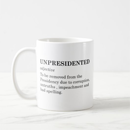 unpräsidiert kaffeetasse (Links)