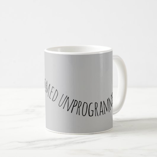 unprogrammiert (Quaker) mit Person Kaffeetasse (VorderseiteRechts)