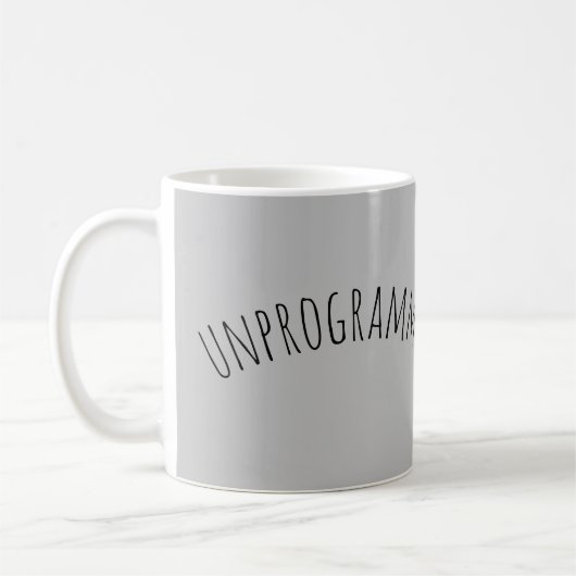 unprogrammiert (Quaker) mit Person Kaffeetasse (Links)